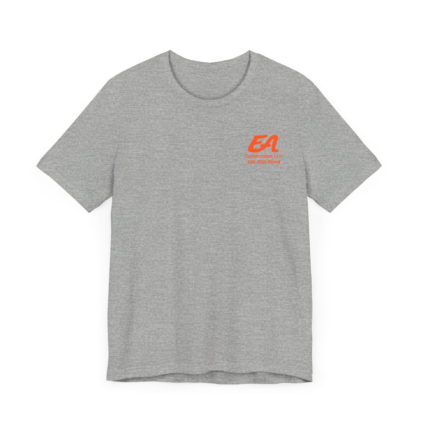 EA Construction Company T-Shirt, Work Tee, Employee Uniform, Gift for Builders, Personalized Job Tee