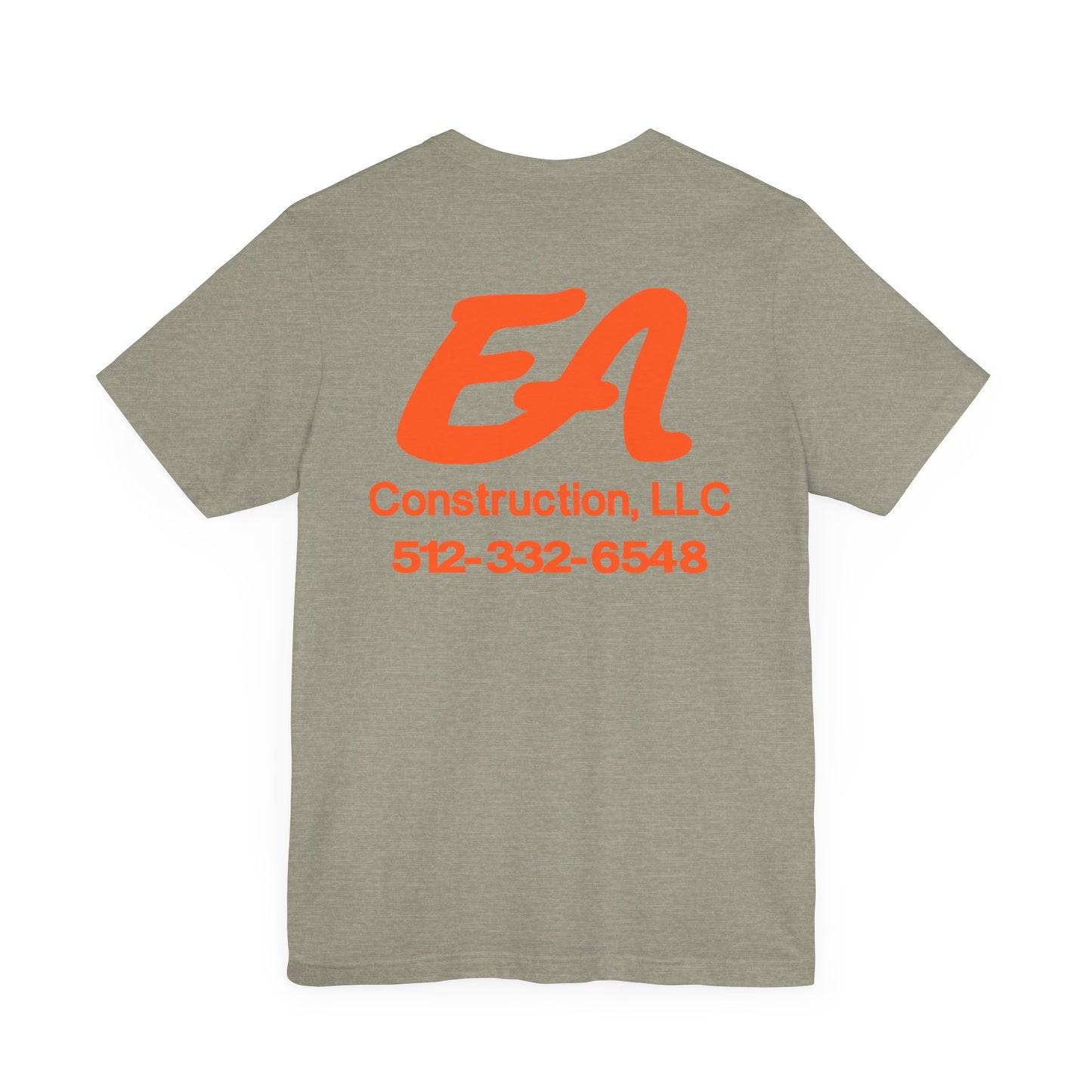EA Construction Company T-Shirt, Work Tee, Employee Uniform, Gift for Builders, Personalized Job Tee