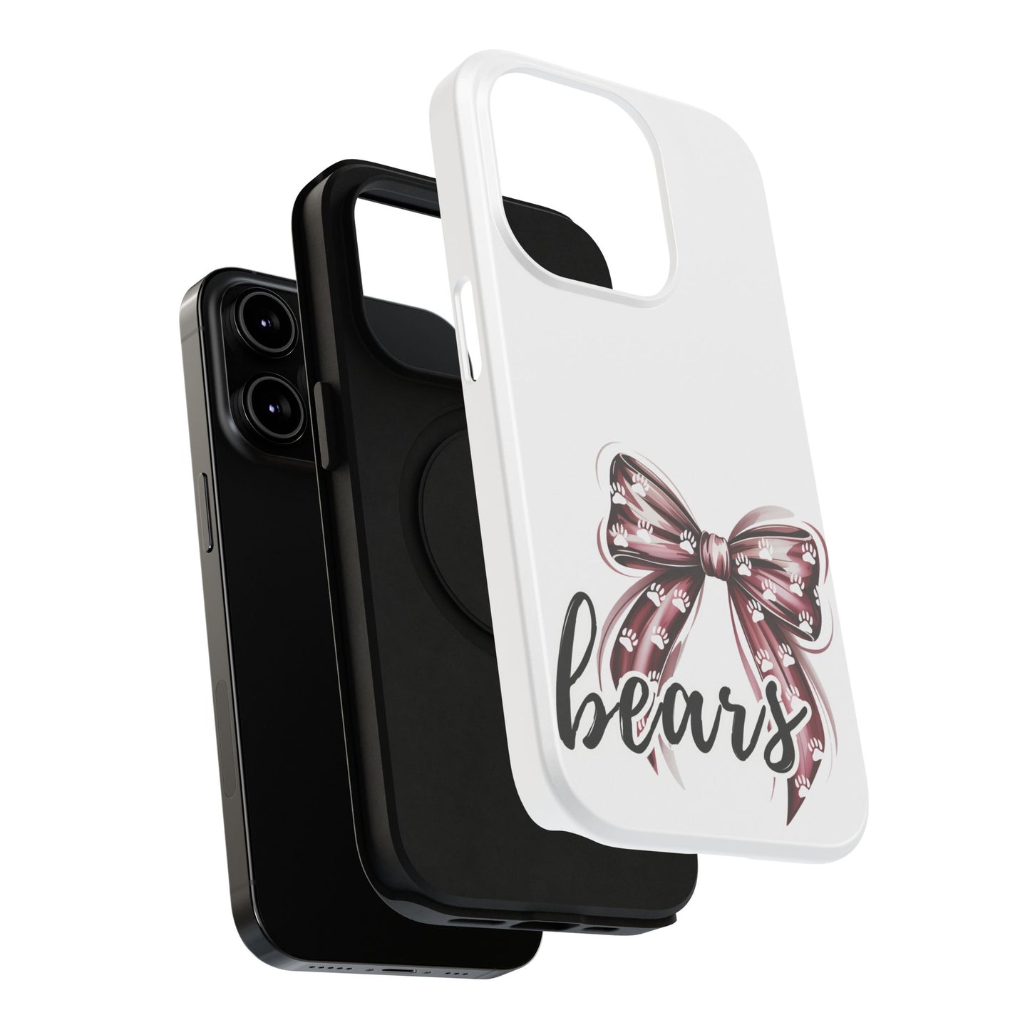 Cute Bow Impact-Resistant Phone Case, Stylish Phone Cover, Gift for Her, Birthday, Holiday Accessory, Custom Phone Accessory