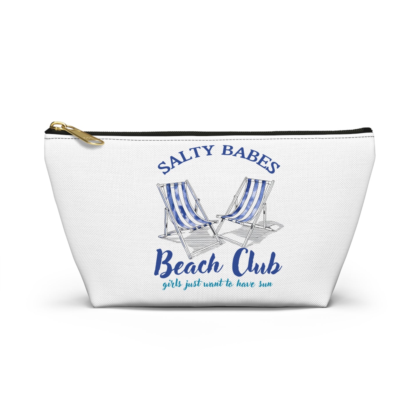 Salty Beaches | Meet me at the Beach Makeup Accessory Pouch w T-bottom
