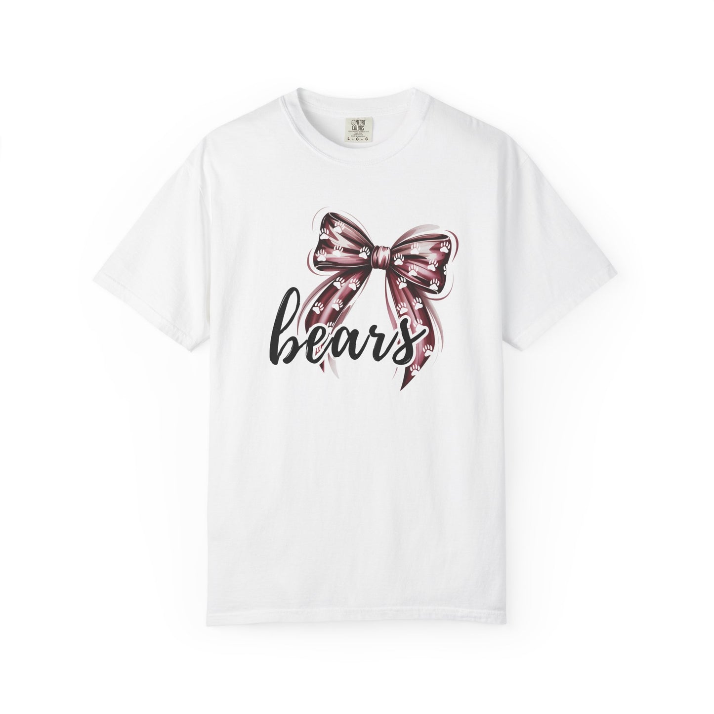 Cute Bears Bow T-Shirt for Bastrop Bear Lovers, Spirit Wear Gift, Casual Wear