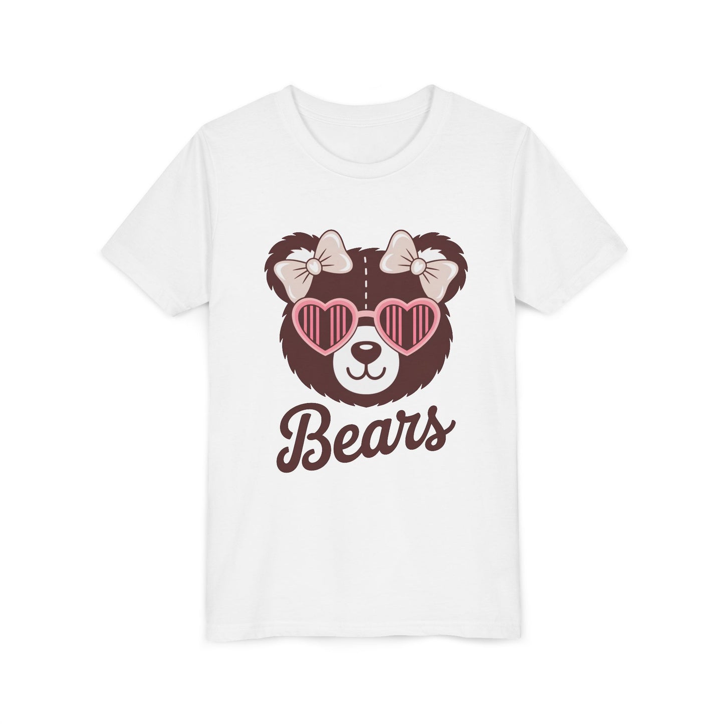 Cute Bear Graphic Youth Tee - Adorable Kids T-Shirt, Gifts for Animal Lovers, Fun Summer Wear, Birthday Party Attire, Casual Everyday Style
