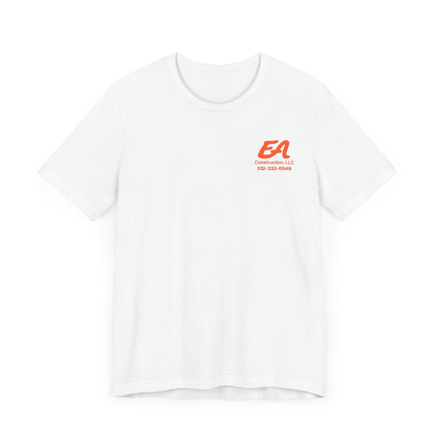 EA Construction Company T-Shirt, Work Tee, Employee Uniform, Gift for Builders, Personalized Job Tee