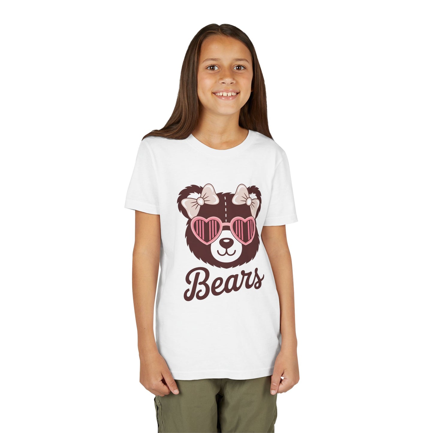 Cute Bear Graphic Youth Tee - Adorable Kids T-Shirt, Gifts for Animal Lovers, Fun Summer Wear, Birthday Party Attire, Casual Everyday Style