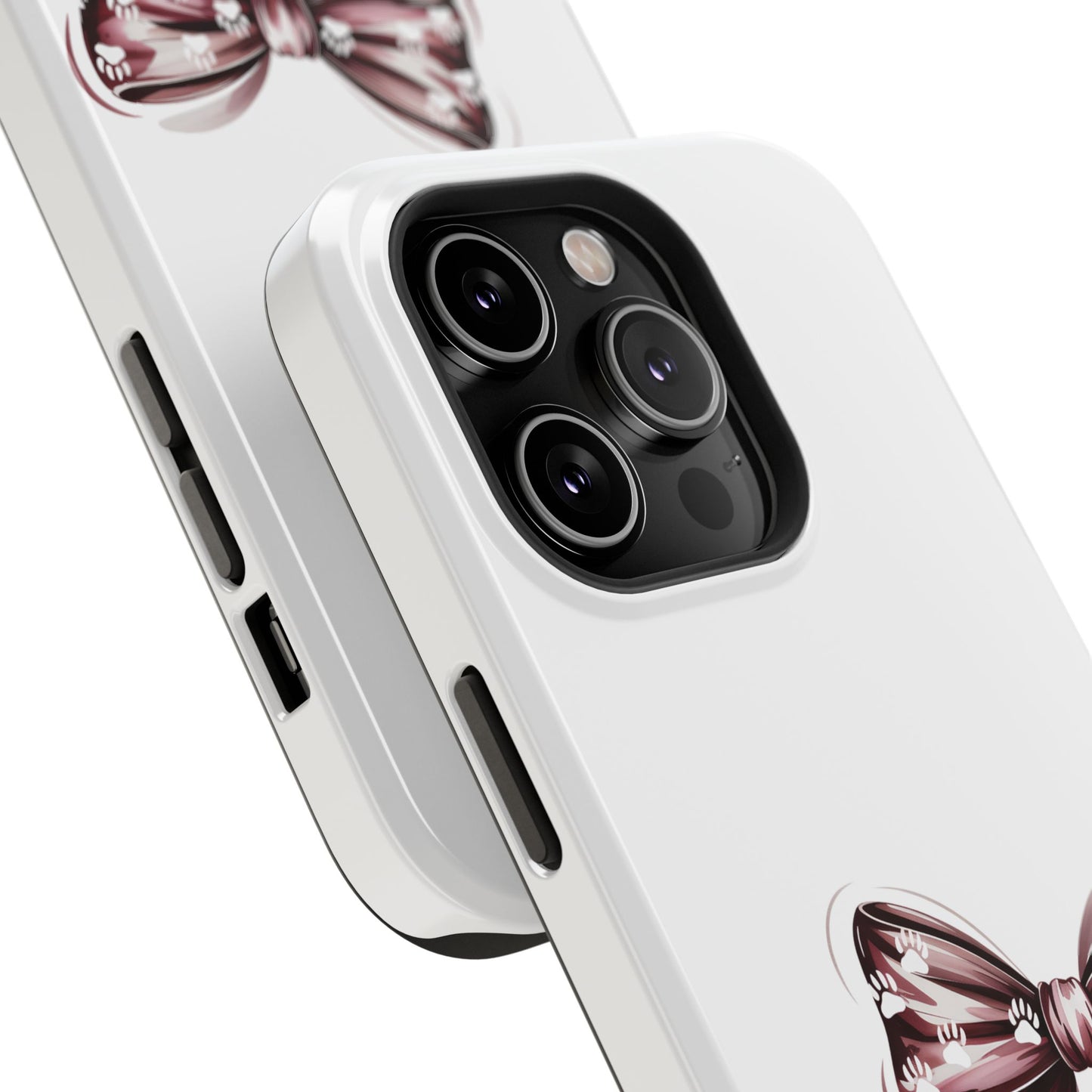 Cute Bow Impact-Resistant Phone Case, Stylish Phone Cover, Gift for Her, Birthday, Holiday Accessory, Custom Phone Accessory