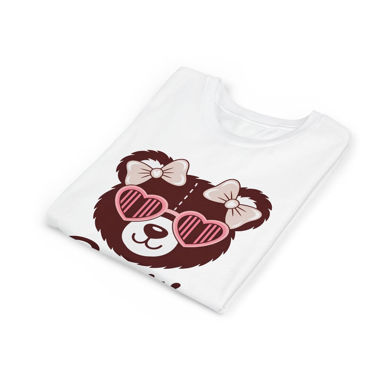Cute Bear Graphic Youth Tee - Adorable Kids T-Shirt, Gifts for Animal Lovers, Fun Summer Wear, Birthday Party Attire, Casual Everyday Style