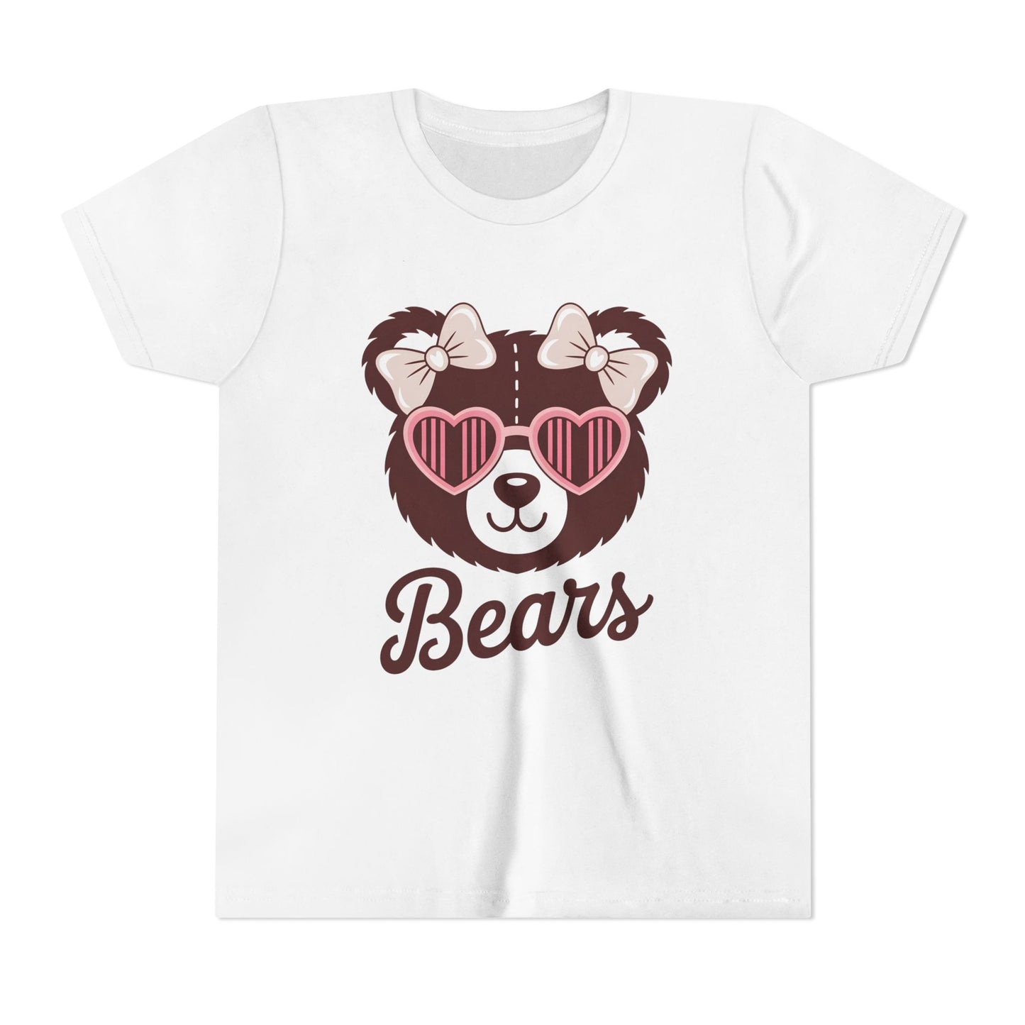Cute Bear Graphic Youth Tee - Adorable Kids T-Shirt, Gifts for Animal Lovers, Fun Summer Wear, Birthday Party Attire, Casual Everyday Style