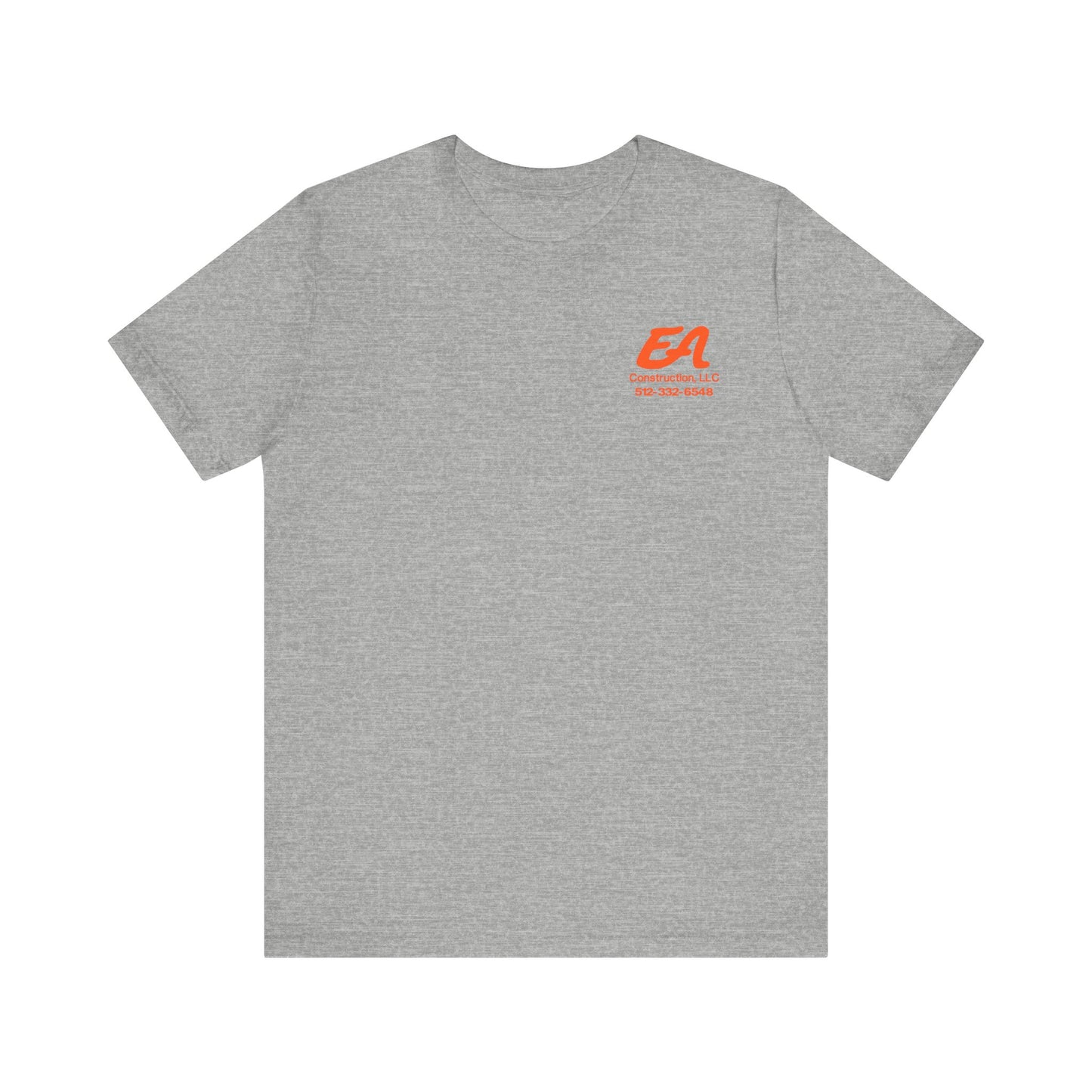 EA Construction Company T-Shirt, Work Tee, Employee Uniform, Gift for Builders, Personalized Job Tee