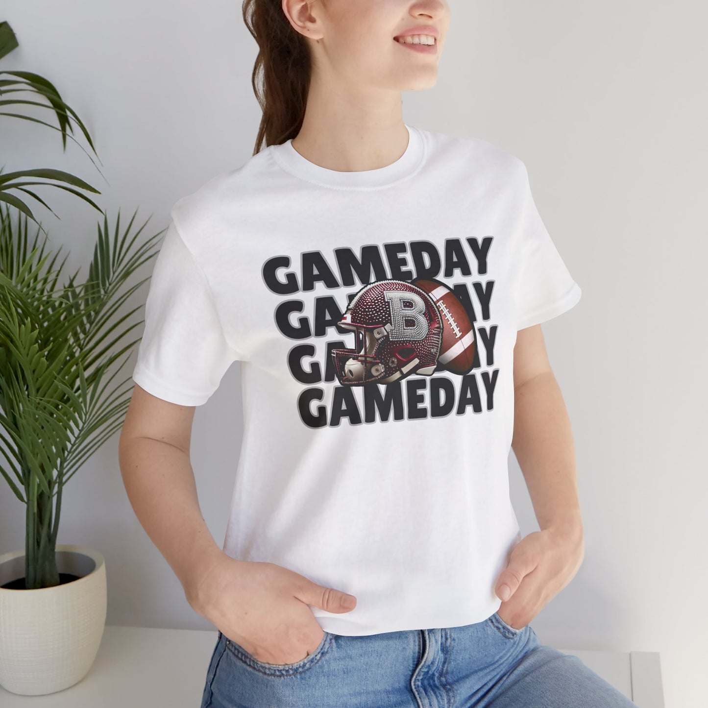 Game Day Unisex Tee, Football Fan Shirt, Sports Gameday T-Shirt, Casual Outfit, Gift for Sports Lovers, Team Spirit Apparel