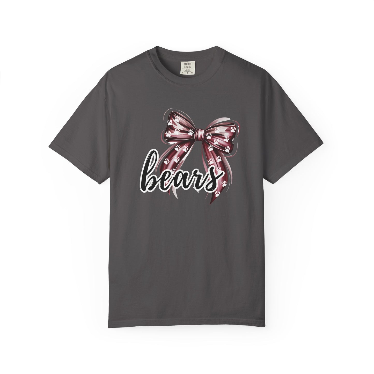 Cute Bears Bow T-Shirt for Bastrop Bear Lovers, Spirit Wear Gift, Casual Wear