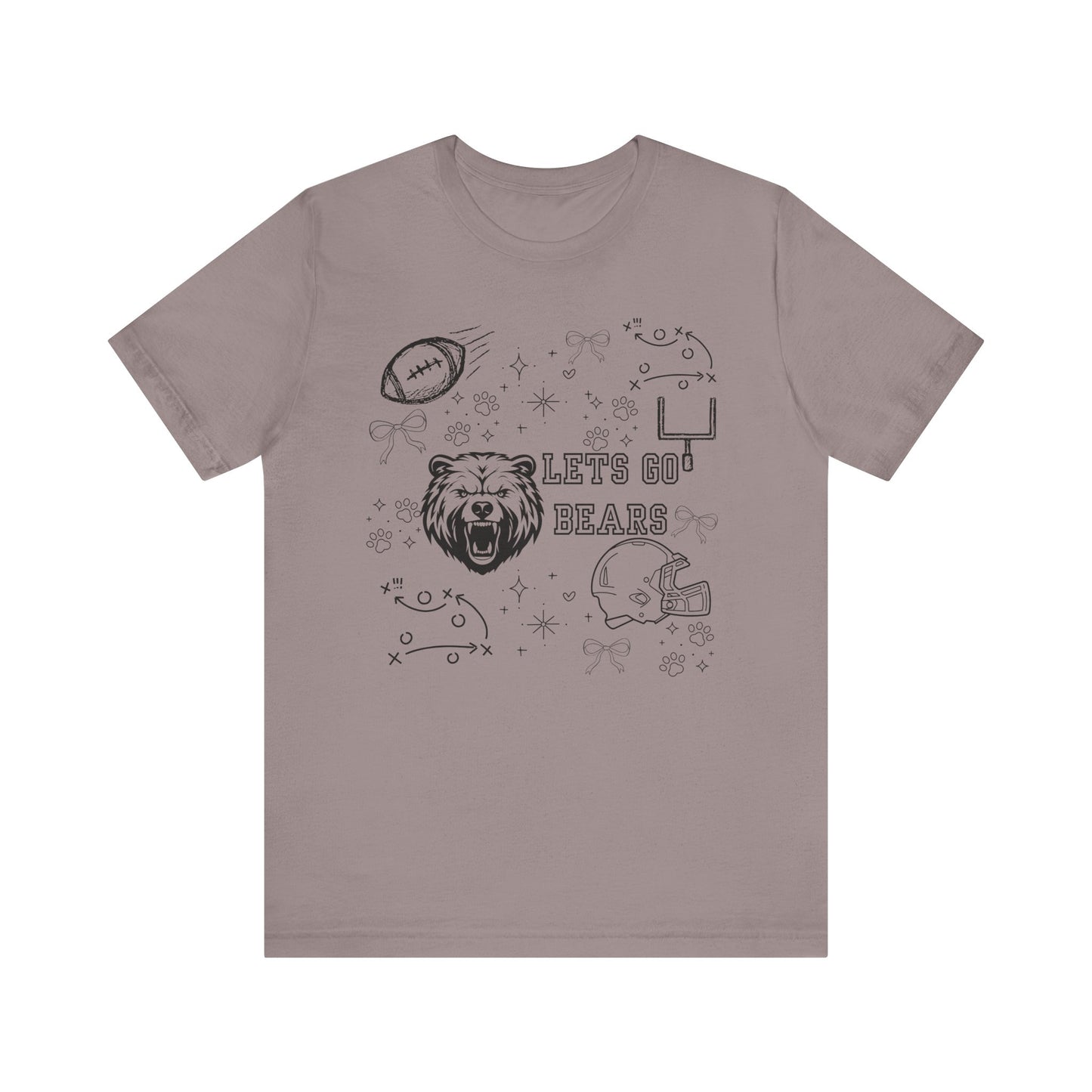 Bear Football Fan Tee – Perfect for Game Days, Sporty Casual Wear, Gifts for Sports Lovers, Unisex Tee, Holiday Apparel