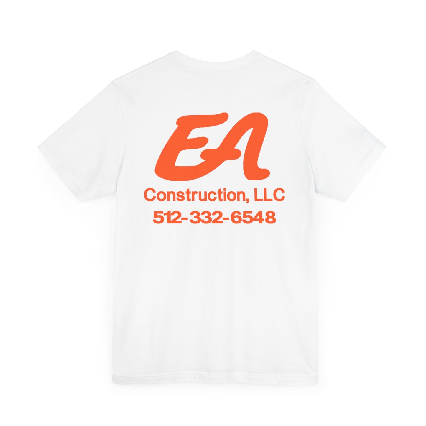 EA Construction Company T-Shirt, Work Tee, Employee Uniform, Gift for Builders, Personalized Job Tee