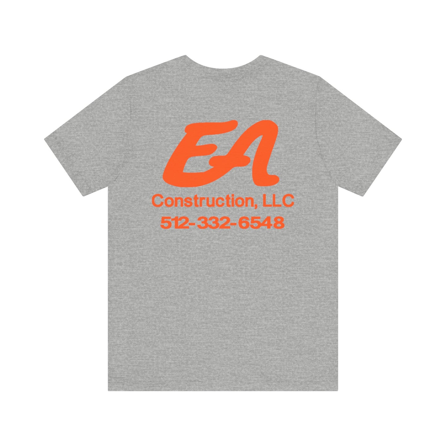 EA Construction Company T-Shirt, Work Tee, Employee Uniform, Gift for Builders, Personalized Job Tee