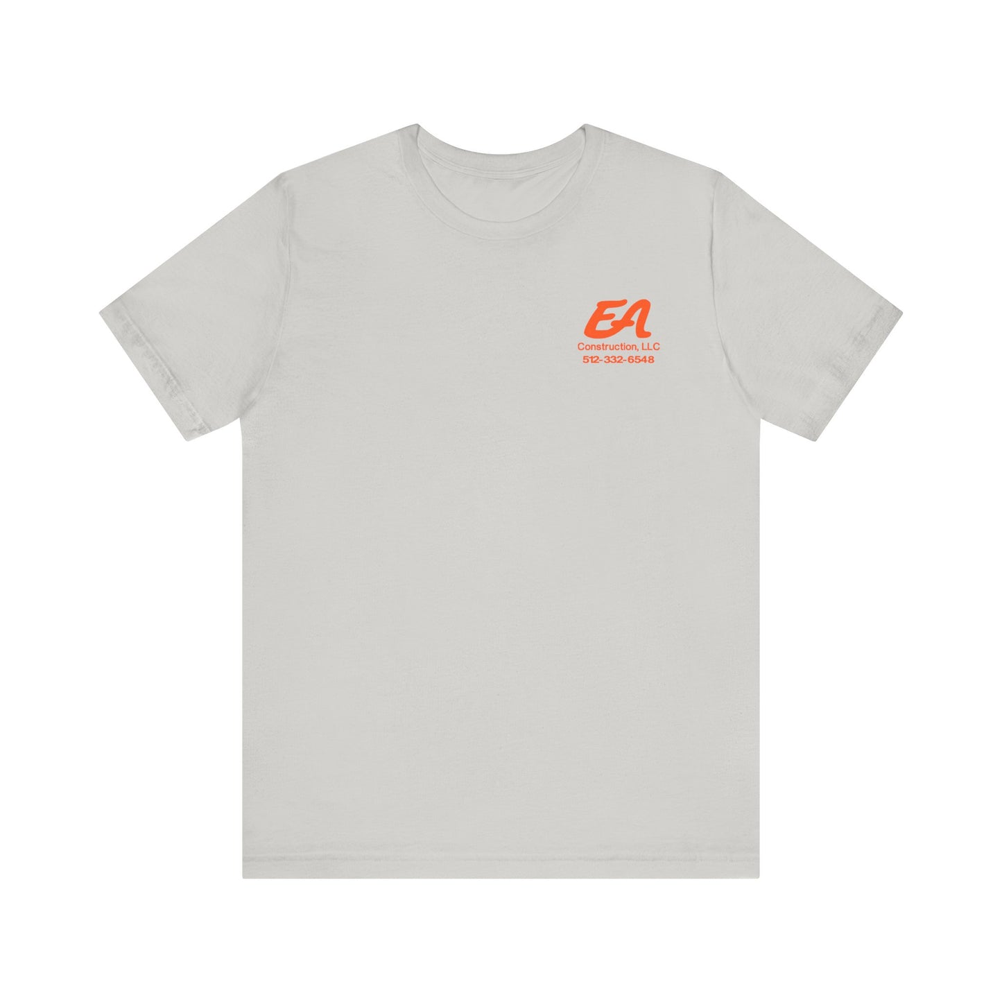 EA Construction Company T-Shirt, Work Tee, Employee Uniform, Gift for Builders, Personalized Job Tee