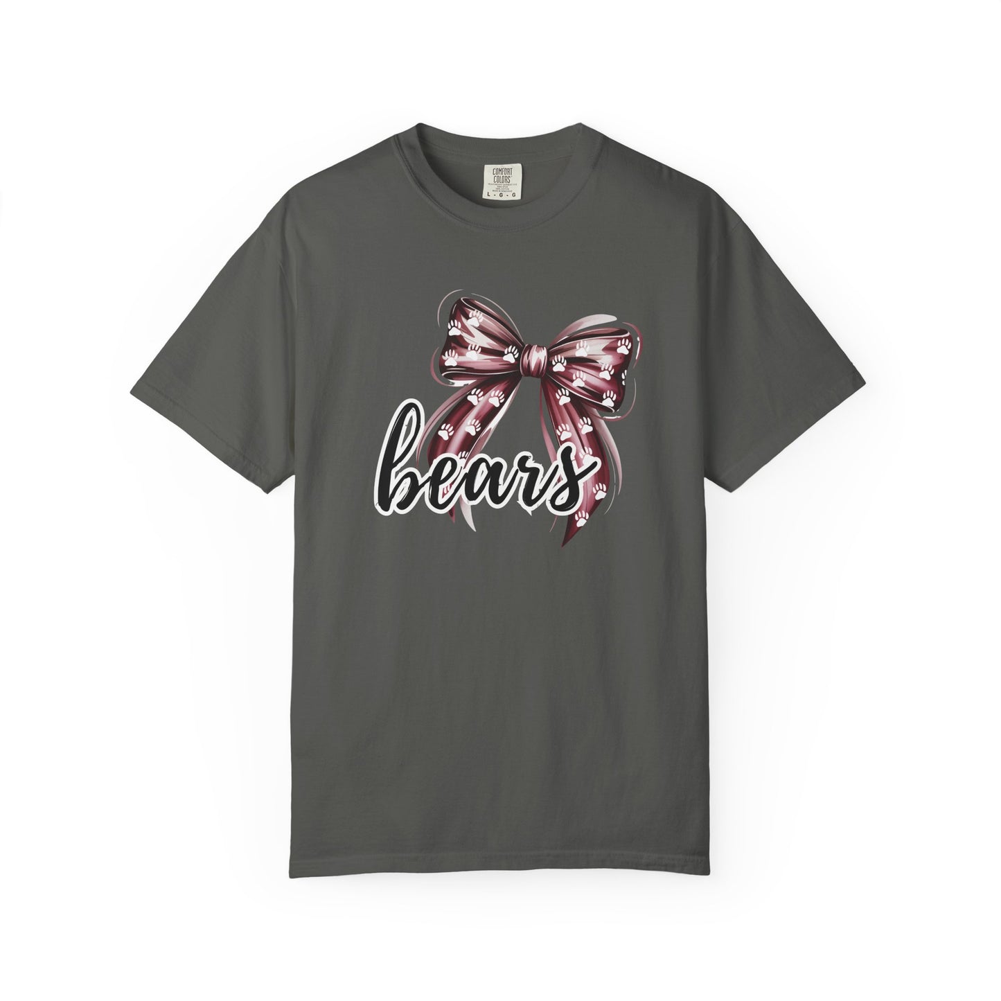 Cute Bears Bow T-Shirt for Bastrop Bear Lovers, Spirit Wear Gift, Casual Wear