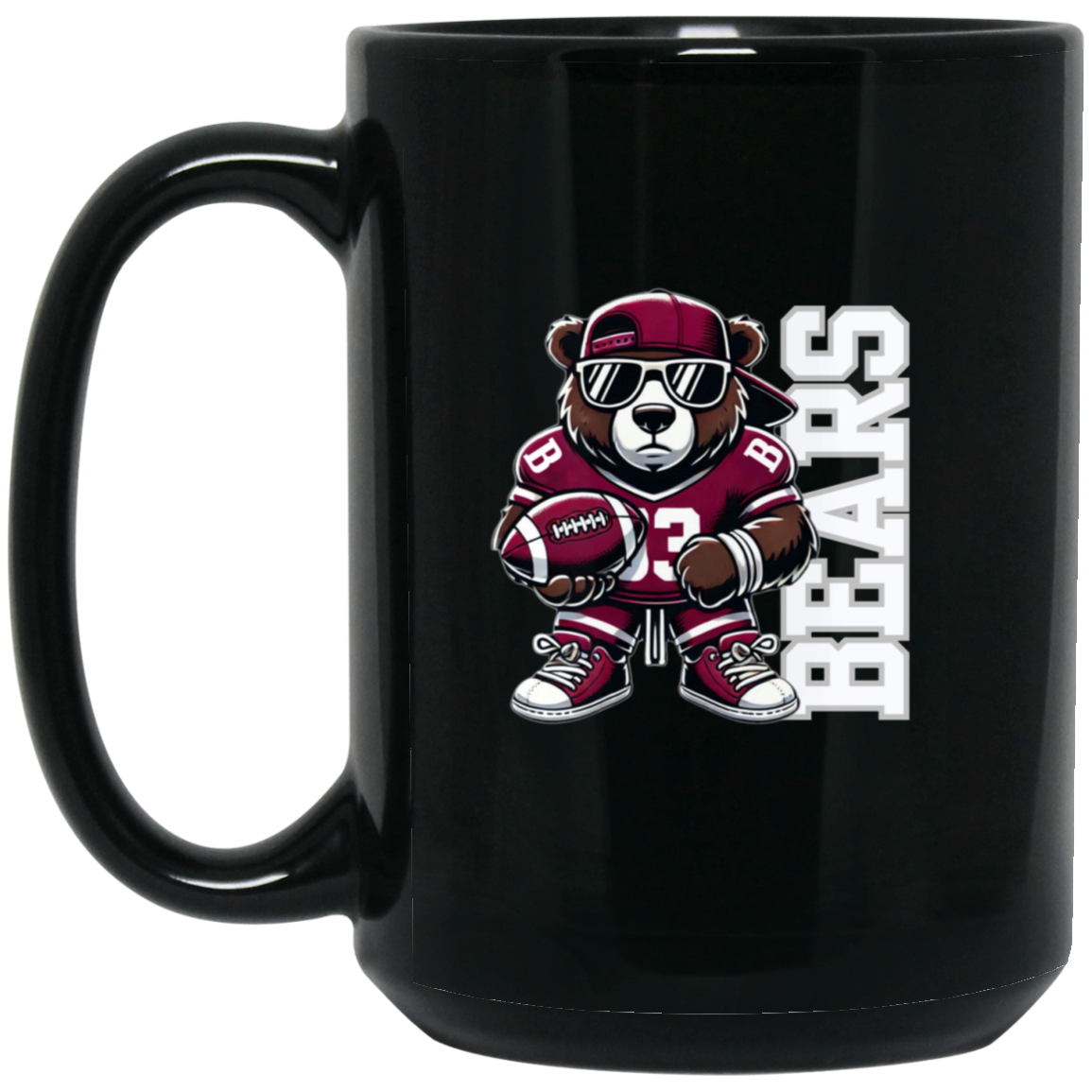 Bastrop Bears 15oz Black Mug