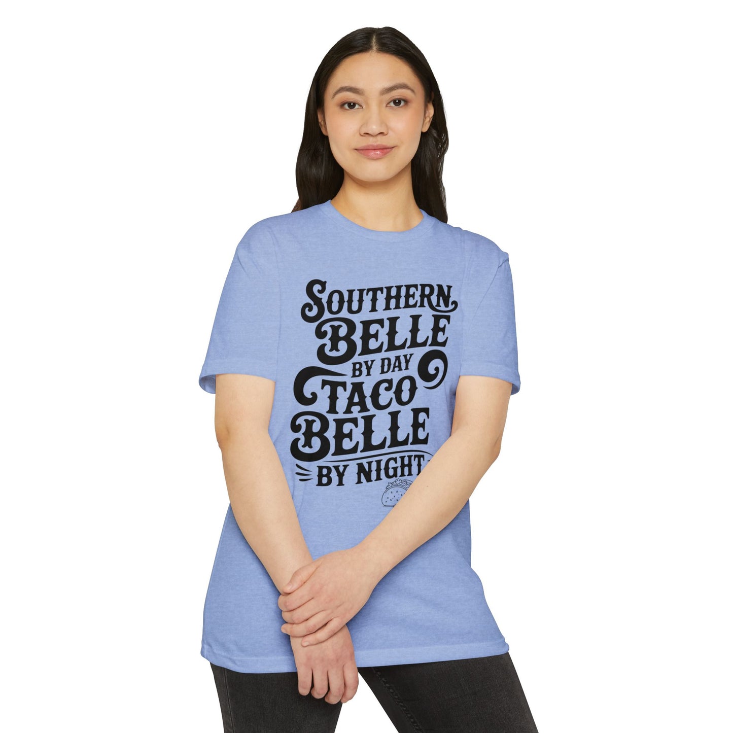Southern Belle Taco T-shirt, Funny Graphic Tee, Unisex Casual Shirt, Gift for Food Lovers, Southern Style Apparel