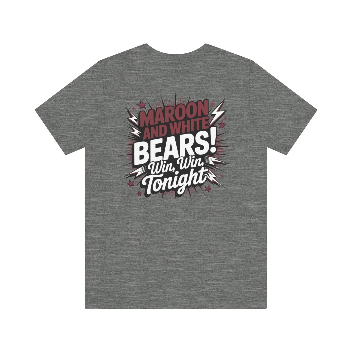 Bastrop Bears Spirit Shirt, BHS Cheer Spirit Wear, Team Spirit Shirt, Game Day Outfit, Cheerleading Apparel, Maroon and White