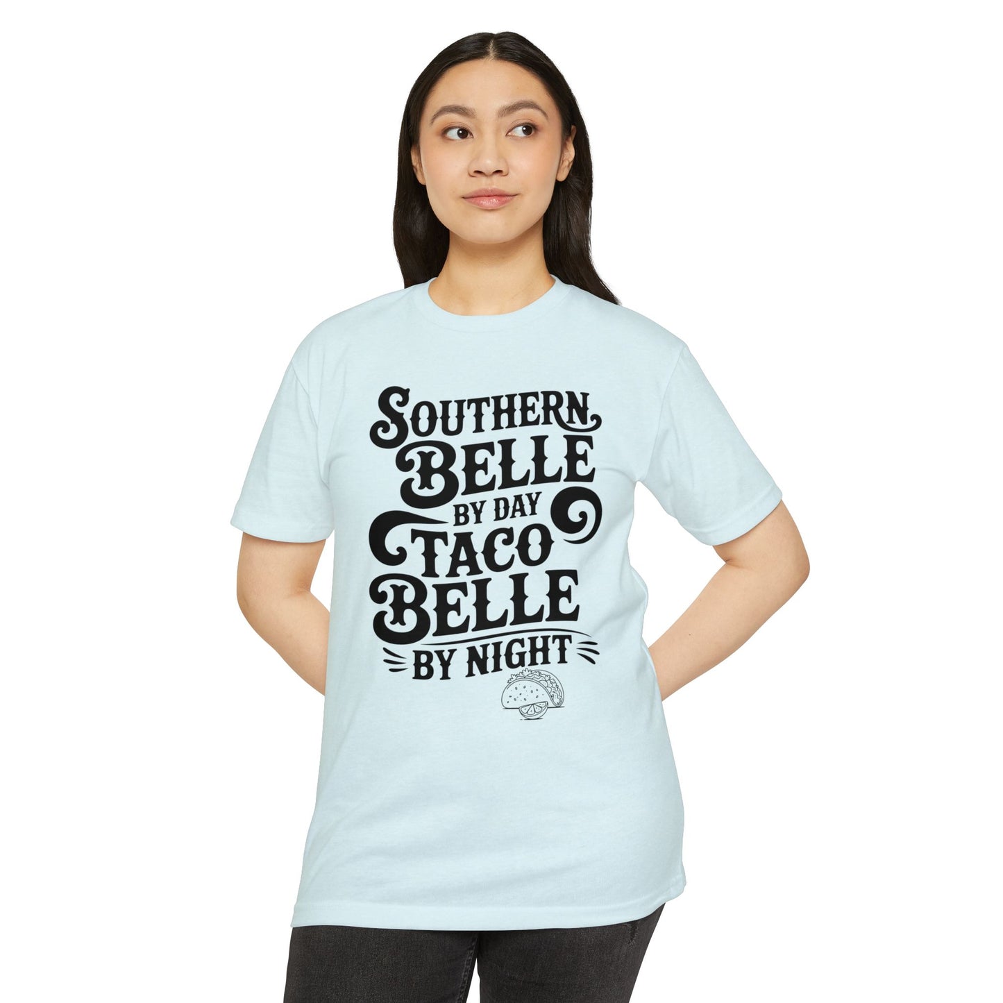 Southern Belle Taco T-shirt, Funny Graphic Tee, Unisex Casual Shirt, Gift for Food Lovers, Southern Style Apparel