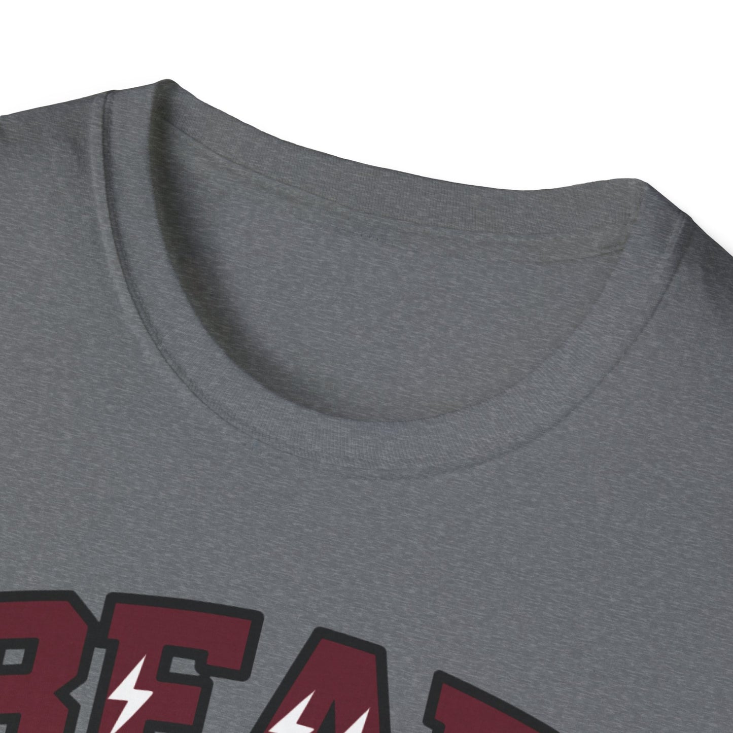 Bear Pride (Maroon Letters) Football T-Shirt, Unisex Softstyle Tee, Sports Fan Apparel, Gift for Dads, Graduation, Game Day Outfit