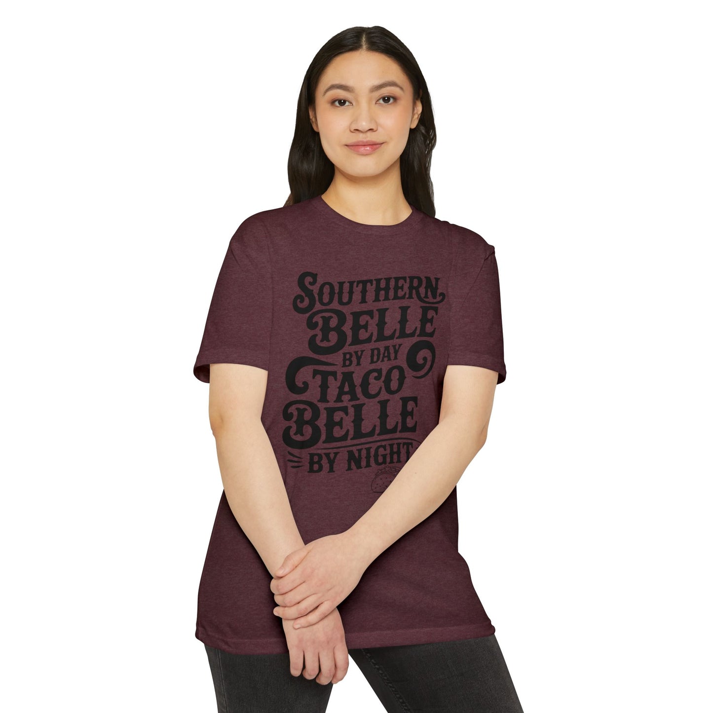 Southern Belle Taco T-shirt, Funny Graphic Tee, Unisex Casual Shirt, Gift for Food Lovers, Southern Style Apparel