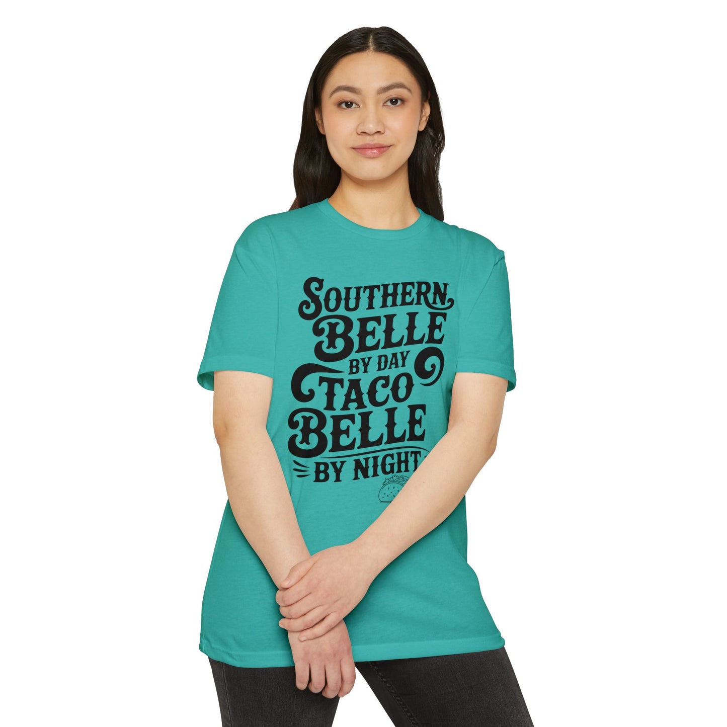 Southern Belle Taco T-shirt, Funny Graphic Tee, Unisex Casual Shirt, Gift for Food Lovers, Southern Style Apparel