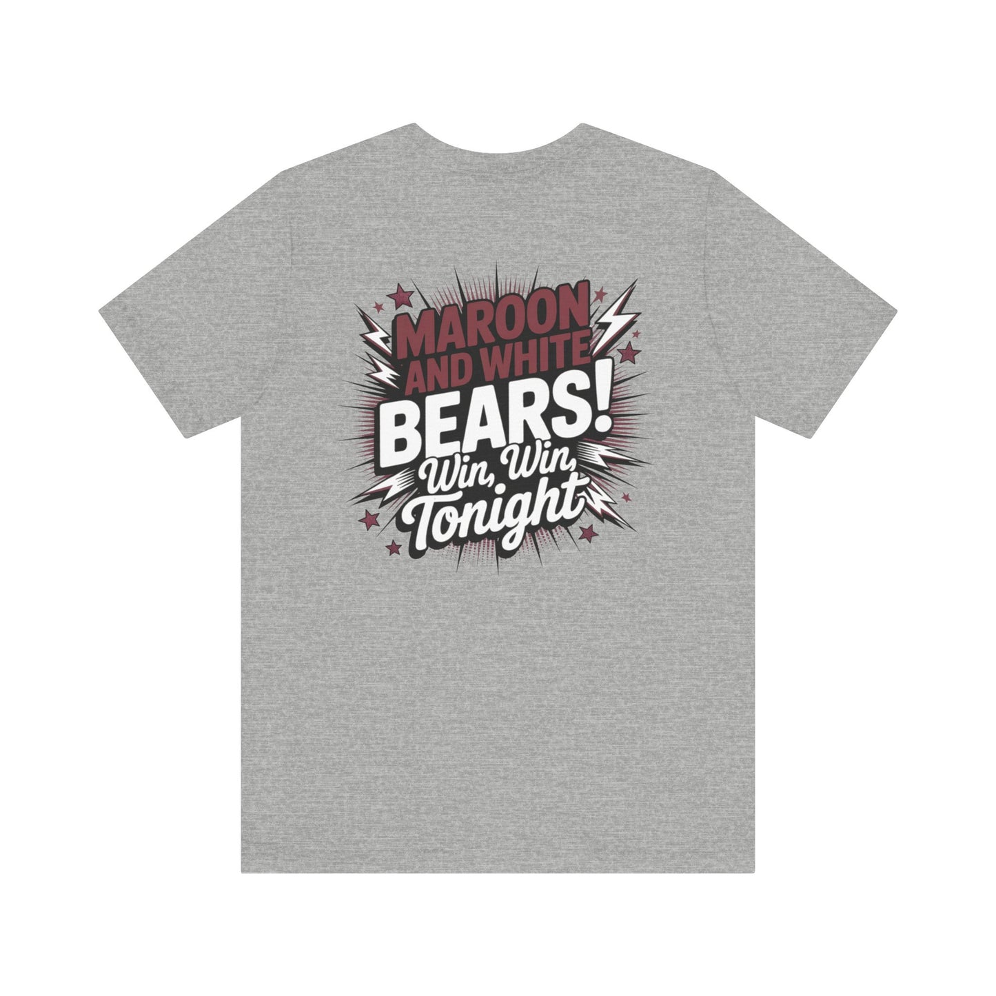 Bastrop Bears Spirit Shirt, BHS Cheer Spirit Wear, Team Spirit Shirt, Game Day Outfit, Cheerleading Apparel, Maroon and White
