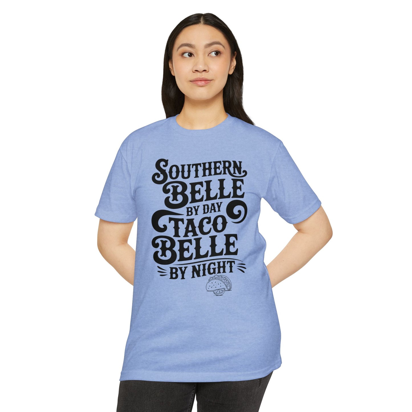 Southern Belle Taco T-shirt, Funny Graphic Tee, Unisex Casual Shirt, Gift for Food Lovers, Southern Style Apparel