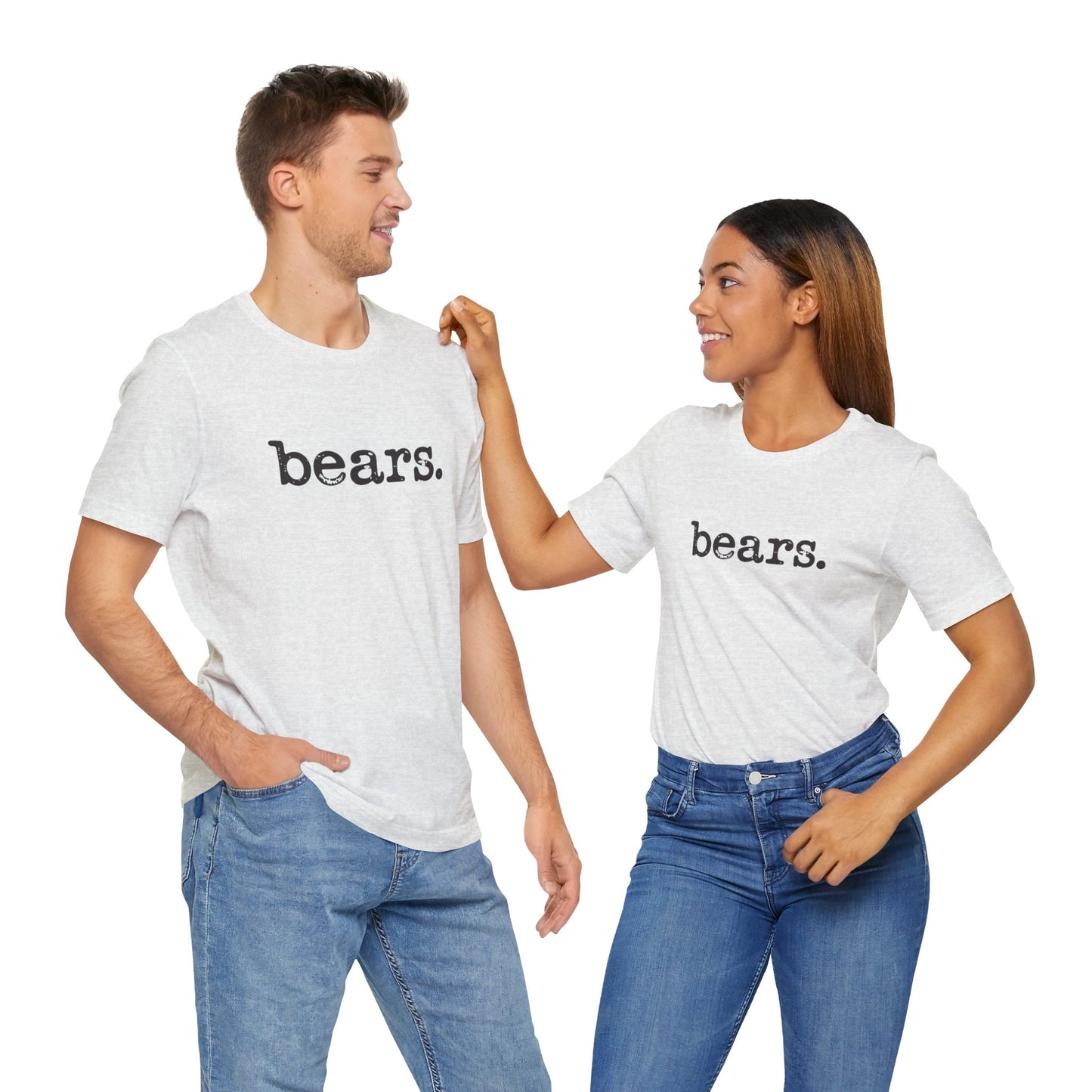 Bears Graphic Tee, Casual Unisex Shirt, Wildlife Lover Gift, Nature T-Shirt, Outdoor Adventure Apparel