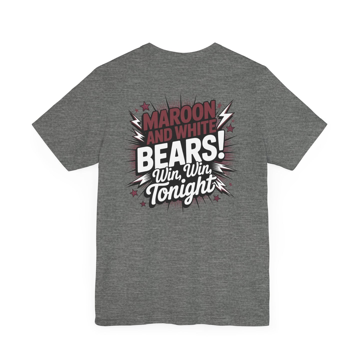 Bastrop Bears Spirit Shirt, BHS Cheer Spirit Wear, Team Spirit Shirt, Game Day Outfit, Cheerleading Apparel, Maroon and White