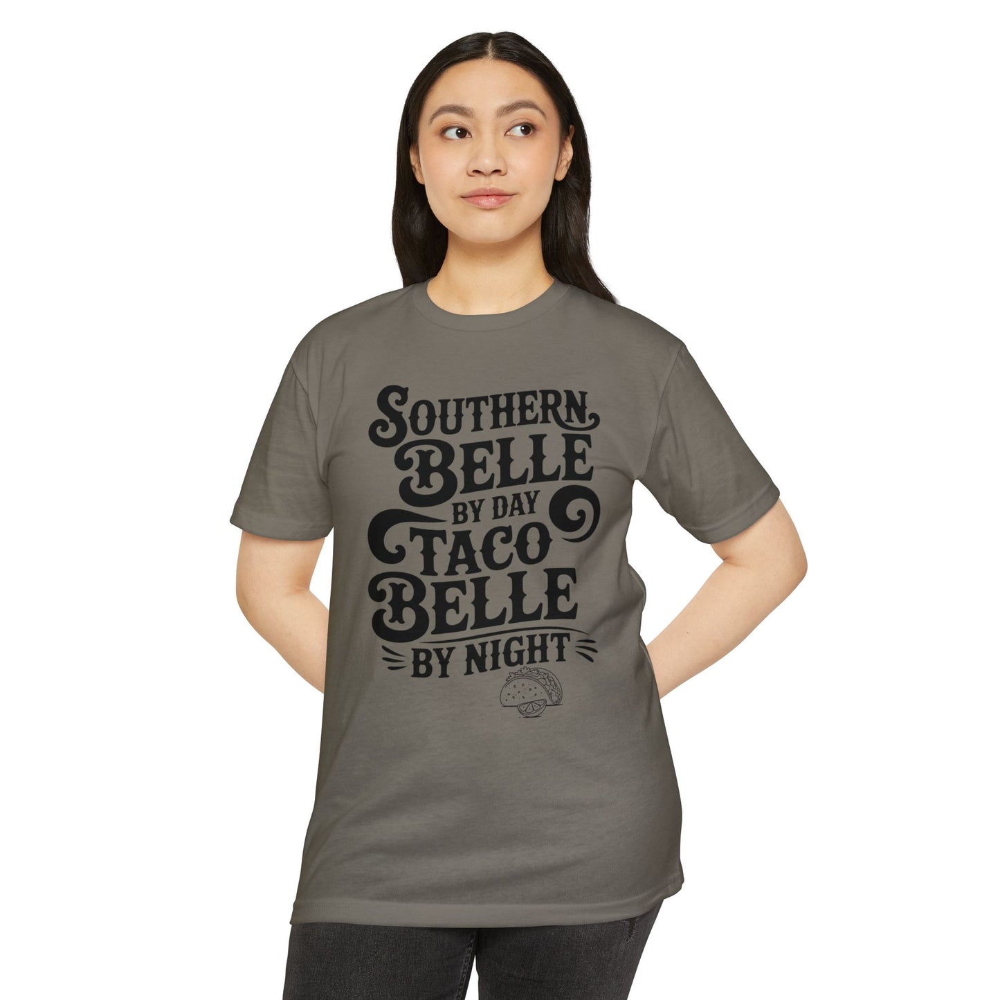 Southern Belle Taco T-shirt, Funny Graphic Tee, Unisex Casual Shirt, Gift for Food Lovers, Southern Style Apparel
