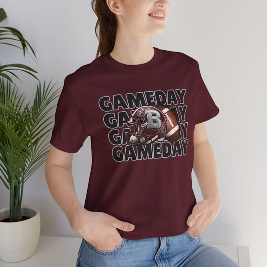 Game Day Unisex Tee, Football Fan Shirt, Sports Gameday T-Shirt, Casual Outfit, Gift for Sports Lovers, Team Spirit Apparel