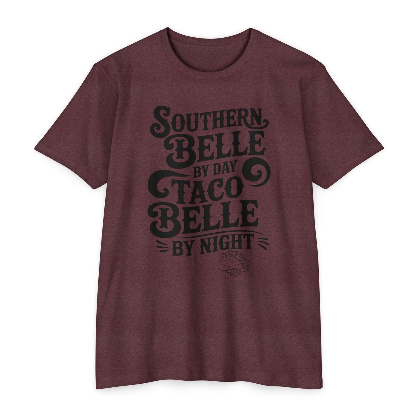 Southern Belle Taco T-shirt, Funny Graphic Tee, Unisex Casual Shirt, Gift for Food Lovers, Southern Style Apparel