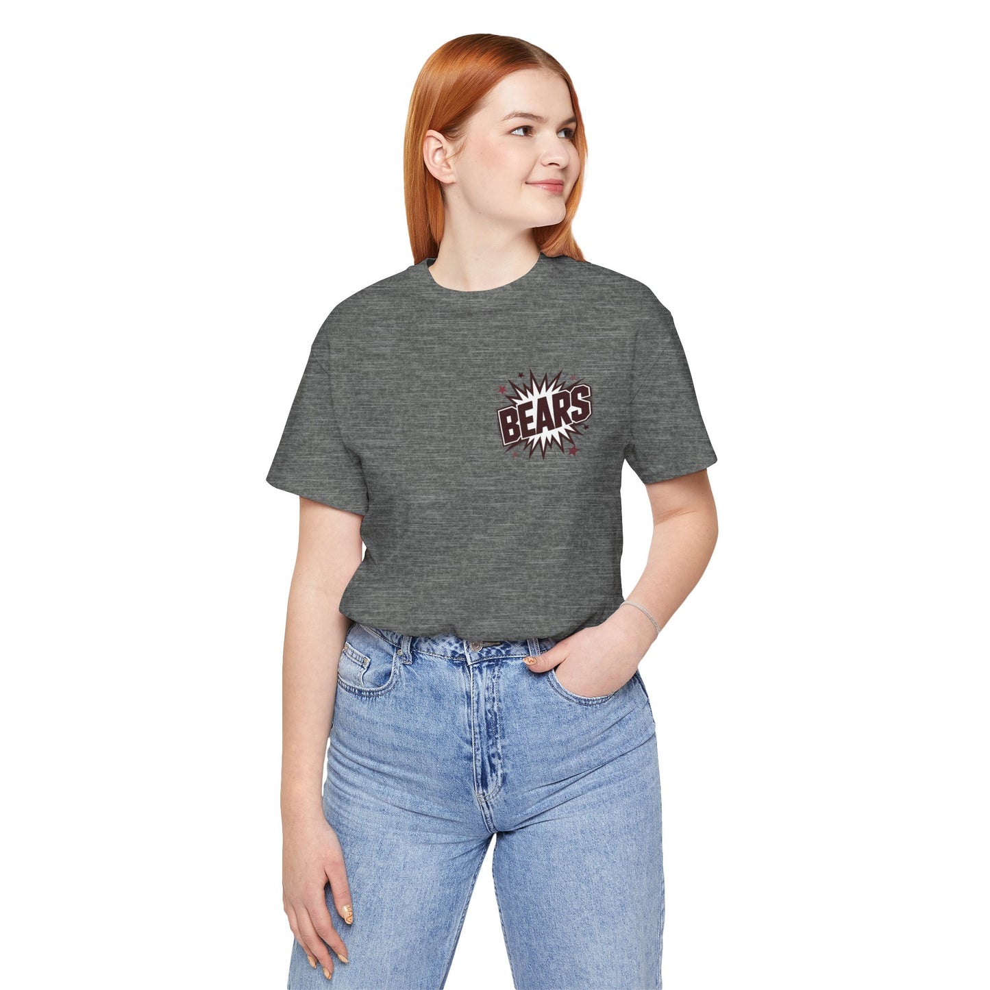 Bastrop Bears Spirit Shirt, BHS Cheer Spirit Wear, Team Spirit Shirt, Game Day Outfit, Cheerleading Apparel, Maroon and White