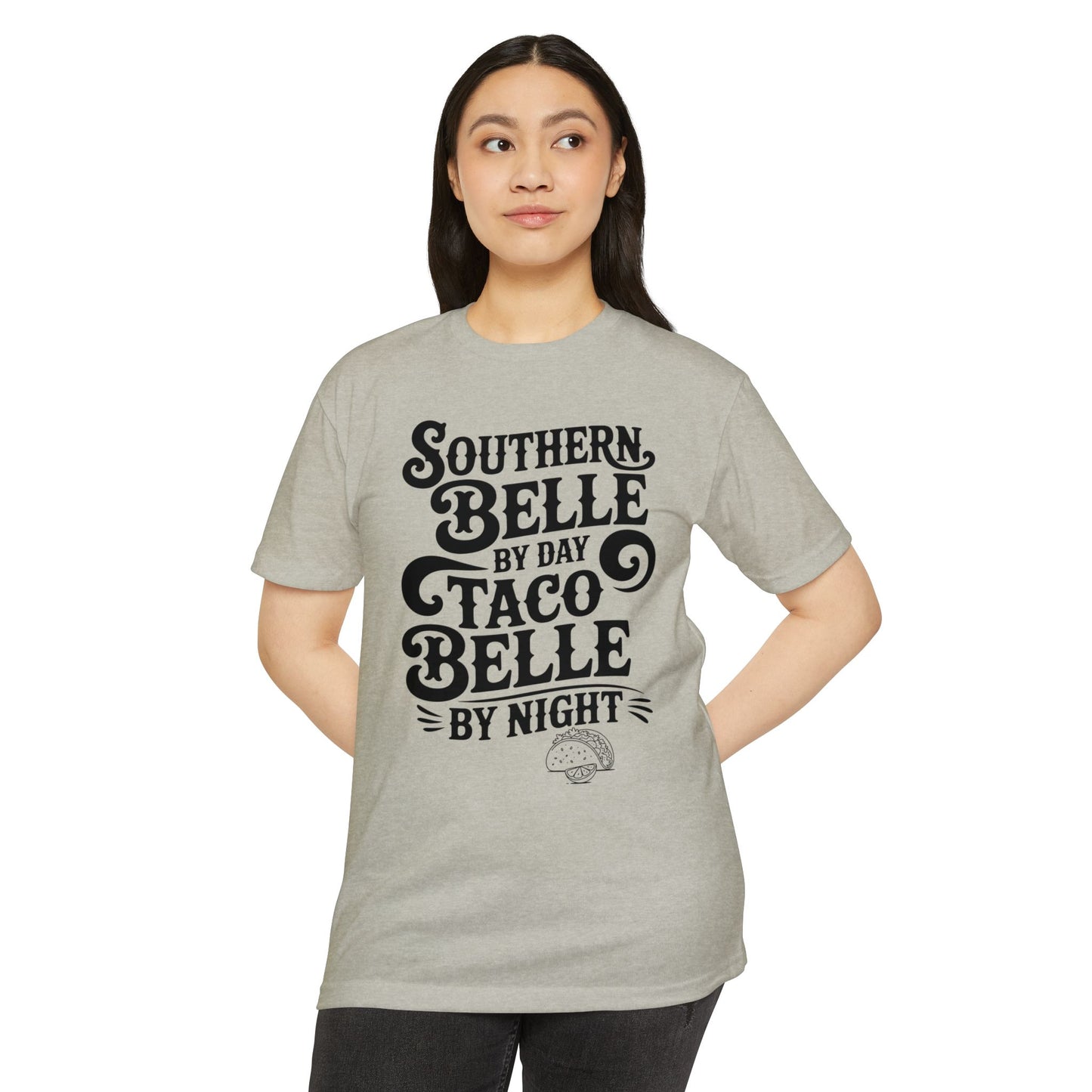 Southern Belle Taco T-shirt, Funny Graphic Tee, Unisex Casual Shirt, Gift for Food Lovers, Southern Style Apparel