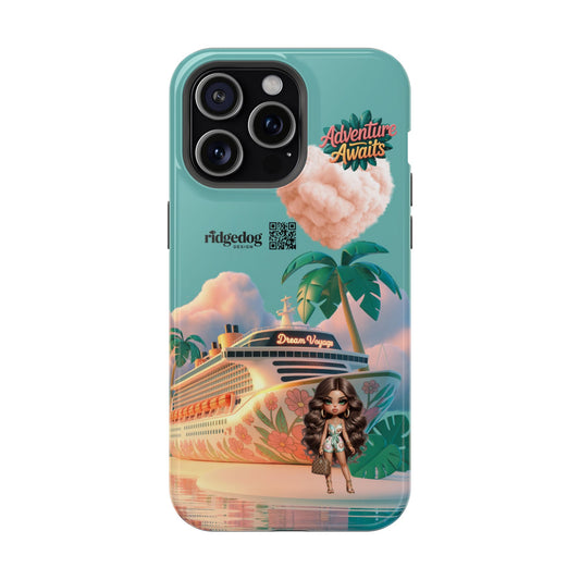 Custom Cruise Adventure Phone Case, Magnetic Tough Cases, Travel Gift, Vacation Accessory, Beach Lover, Unique Summer Style