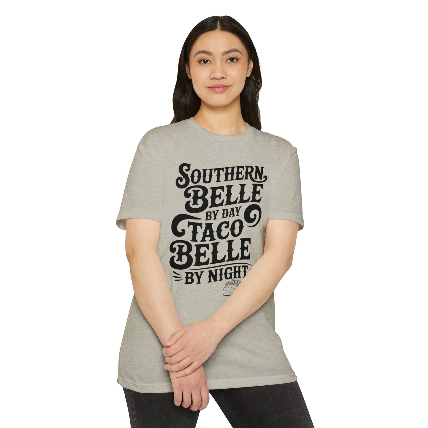 Southern Belle Taco T-shirt, Funny Graphic Tee, Unisex Casual Shirt, Gift for Food Lovers, Southern Style Apparel