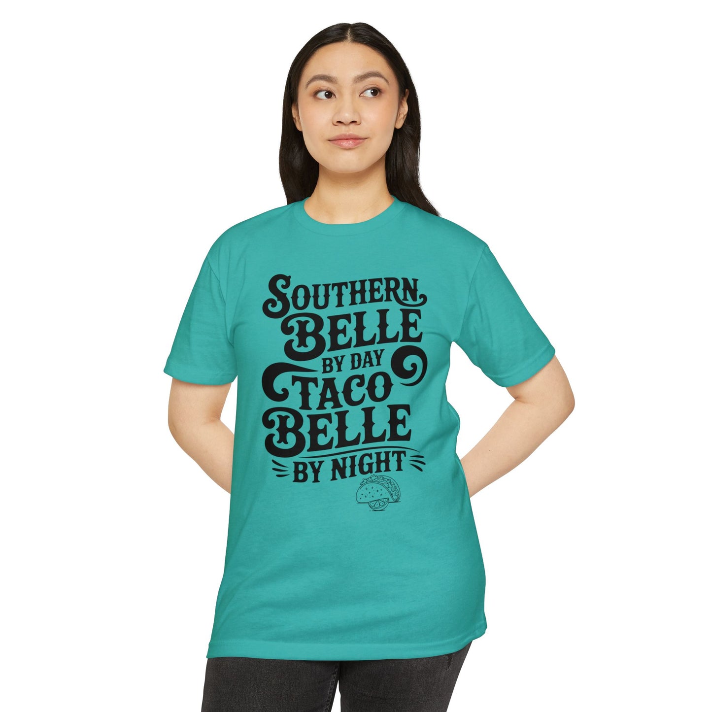 Southern Belle Taco T-shirt, Funny Graphic Tee, Unisex Casual Shirt, Gift for Food Lovers, Southern Style Apparel