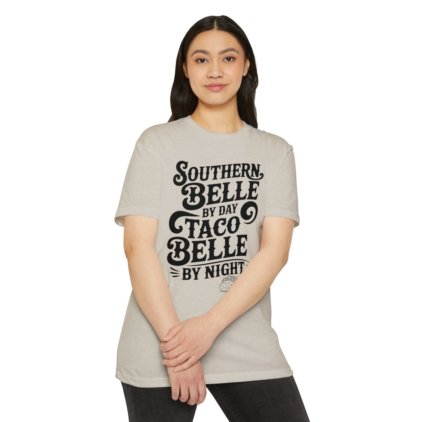 Southern Belle Taco T-shirt, Funny Graphic Tee, Unisex Casual Shirt, Gift for Food Lovers, Southern Style Apparel