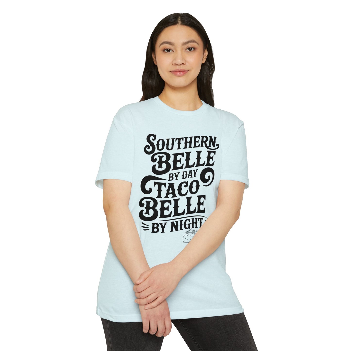 Southern Belle Taco T-shirt, Funny Graphic Tee, Unisex Casual Shirt, Gift for Food Lovers, Southern Style Apparel