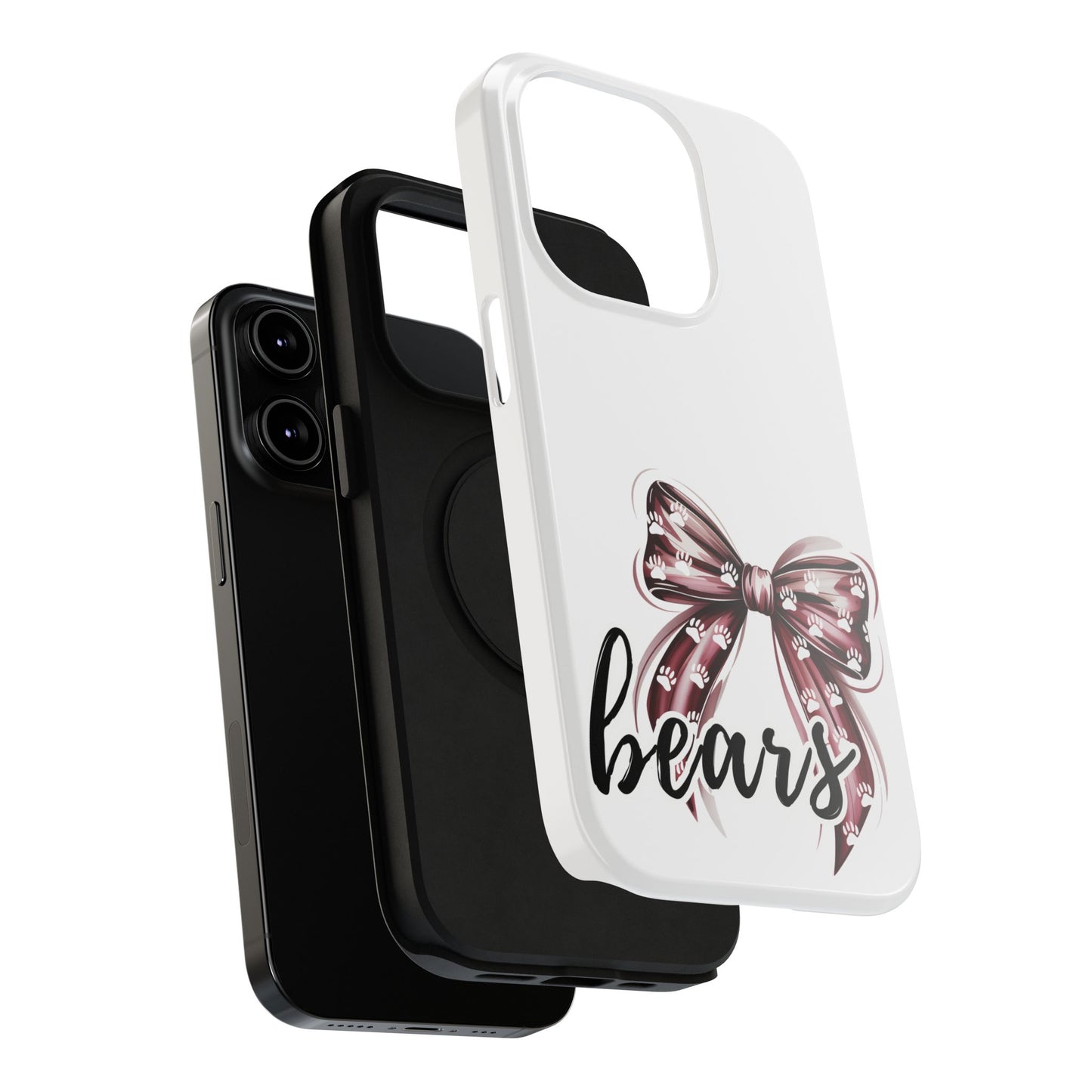 Cute Bow Impact-Resistant Phone Case, Stylish Phone Cover, Gift for Her, Birthday, Holiday Accessory, Custom Phone Accessory