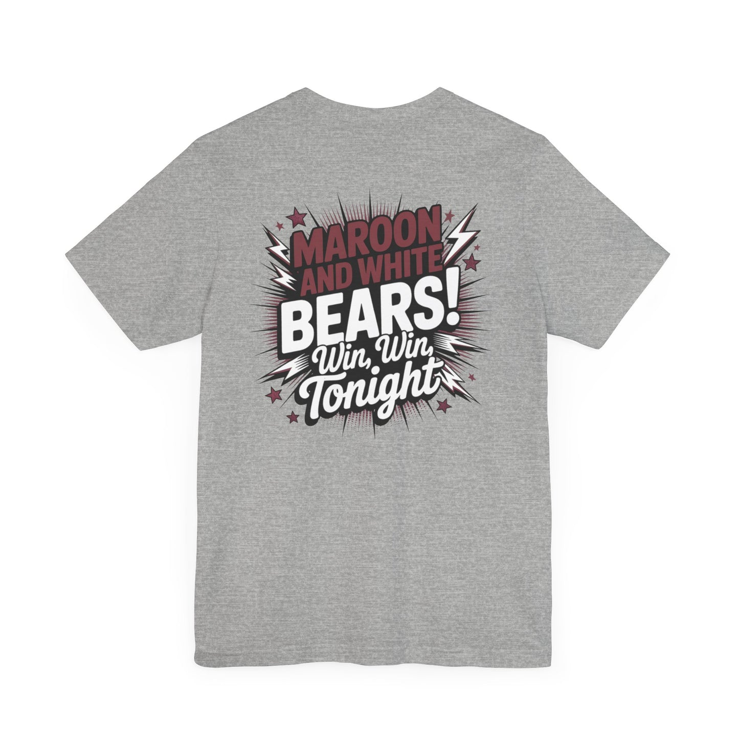 Bastrop Bears Spirit Shirt, BHS Cheer Spirit Wear, Team Spirit Shirt, Game Day Outfit, Cheerleading Apparel, Maroon and White