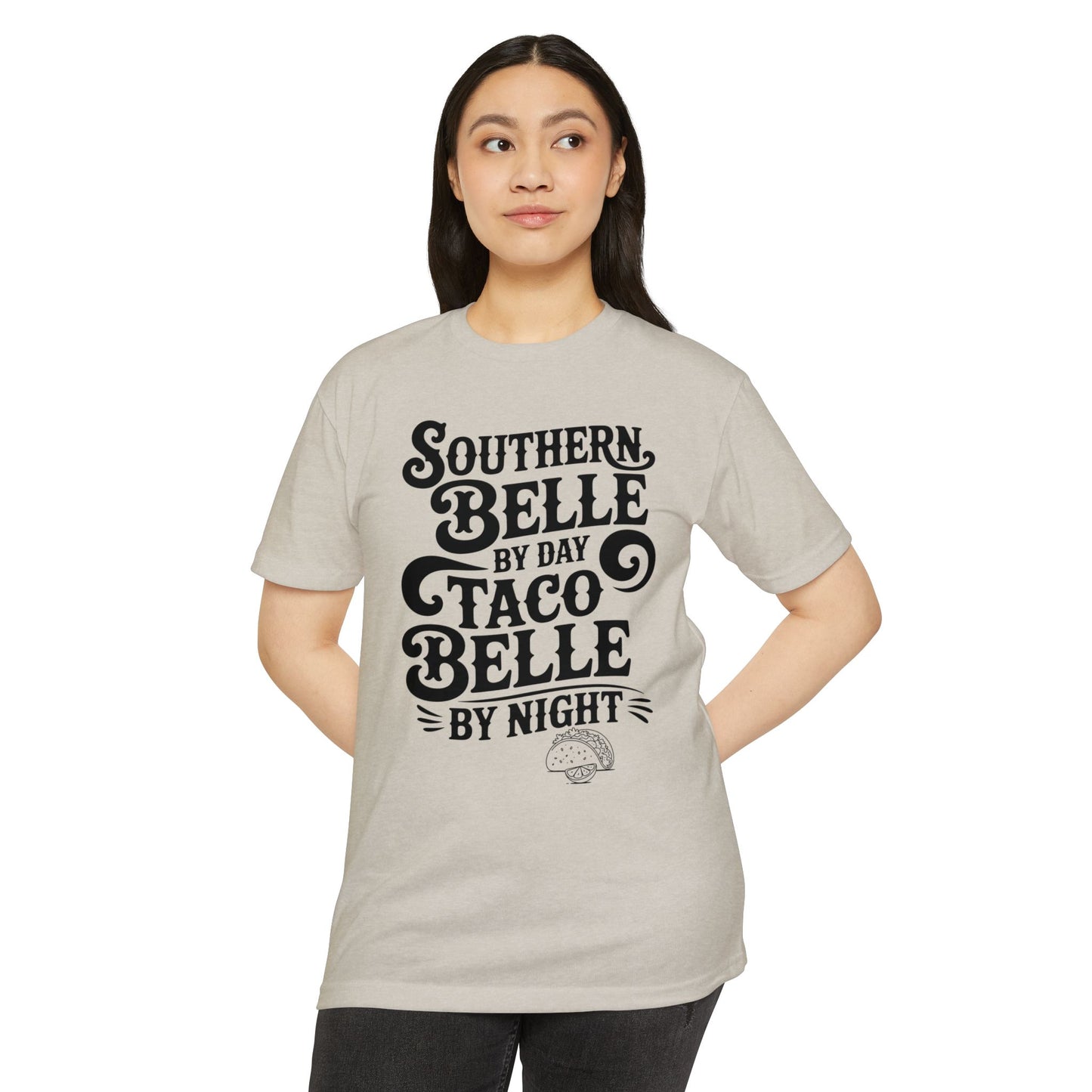 Southern Belle Taco T-shirt, Funny Graphic Tee, Unisex Casual Shirt, Gift for Food Lovers, Southern Style Apparel