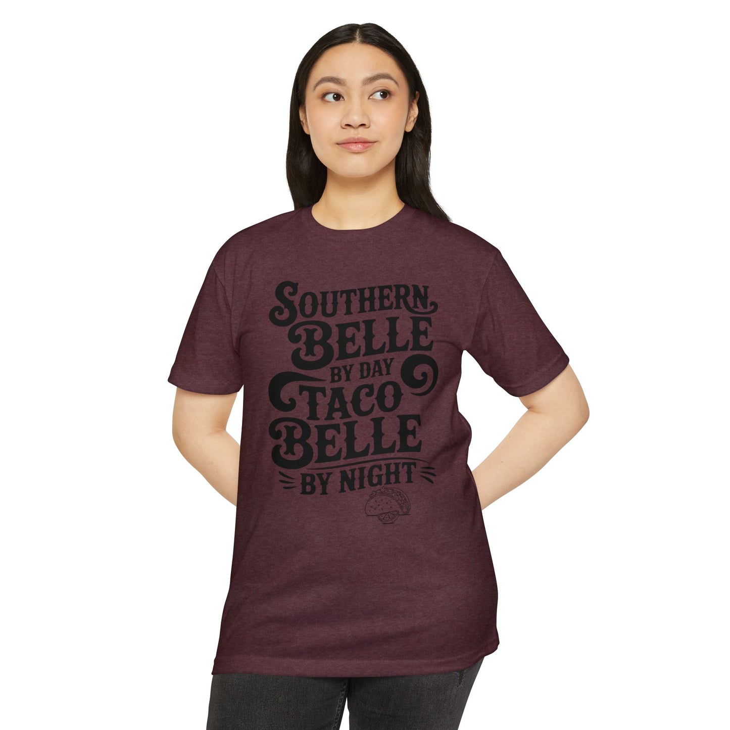 Southern Belle Taco T-shirt, Funny Graphic Tee, Unisex Casual Shirt, Gift for Food Lovers, Southern Style Apparel