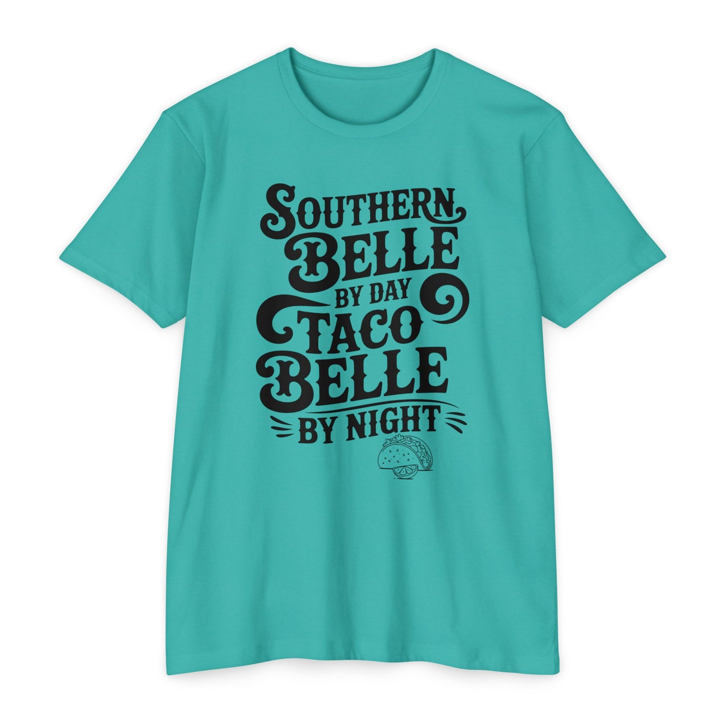 Southern Belle Taco T-shirt, Funny Graphic Tee, Unisex Casual Shirt, Gift for Food Lovers, Southern Style Apparel