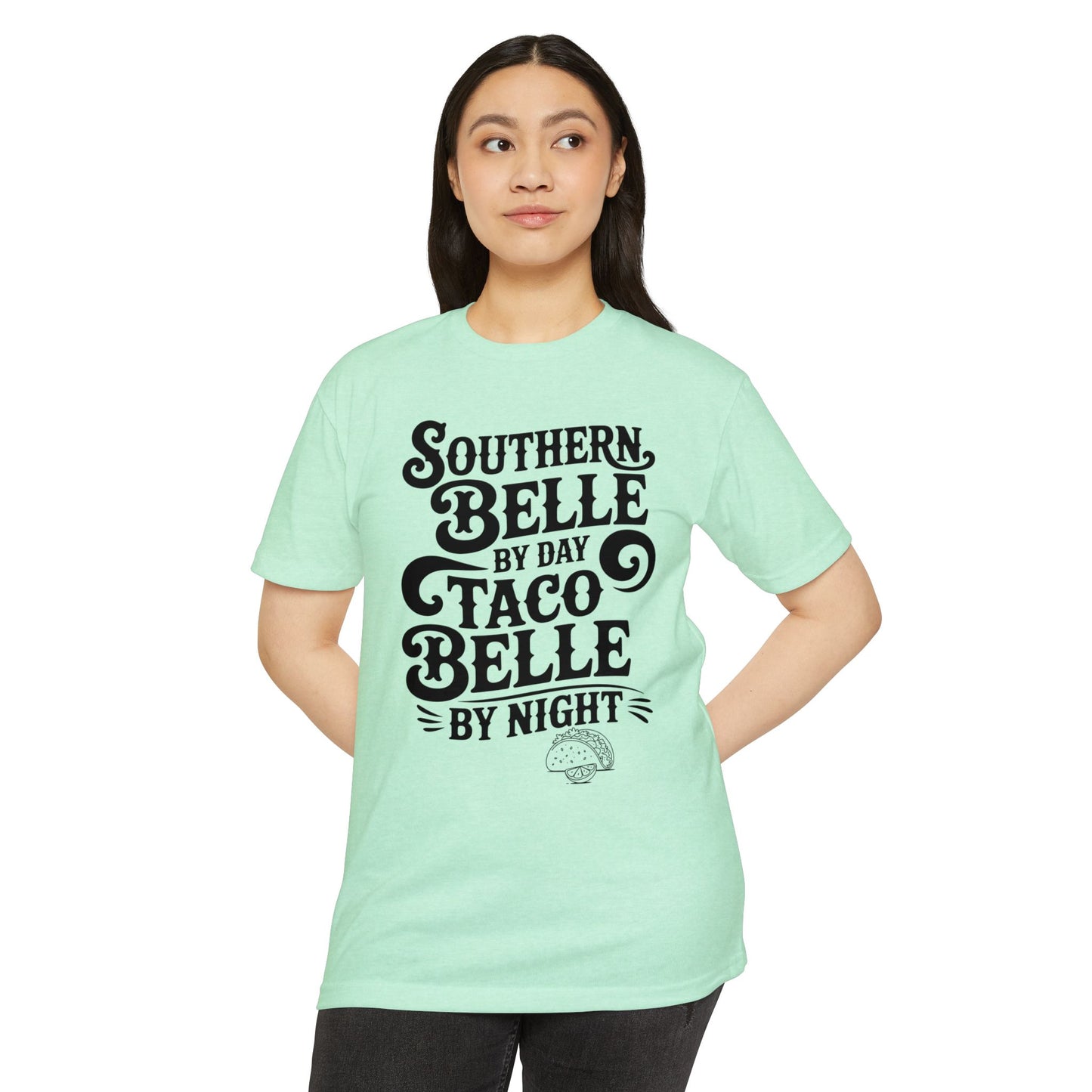 Southern Belle Taco T-shirt, Funny Graphic Tee, Unisex Casual Shirt, Gift for Food Lovers, Southern Style Apparel