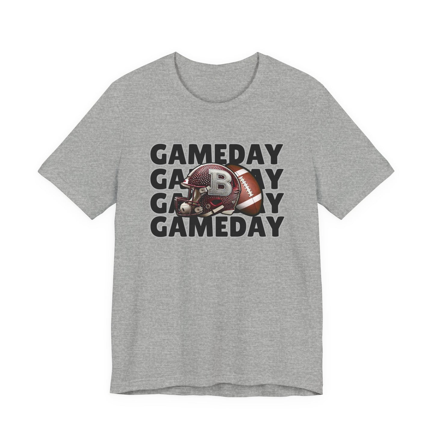 Game Day Unisex Tee, Football Fan Shirt, Sports Gameday T-Shirt, Casual Outfit, Gift for Sports Lovers, Team Spirit Apparel