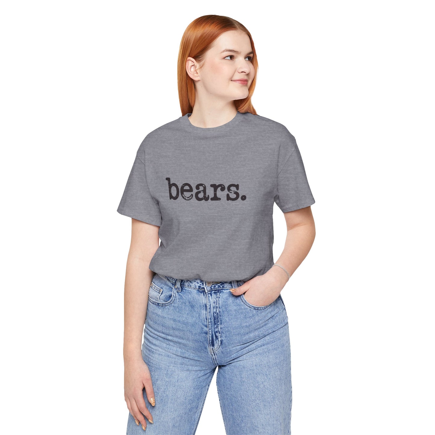 Bears Graphic Tee, Casual Unisex Shirt, Wildlife Lover Gift, Nature T-Shirt, Outdoor Adventure Apparel