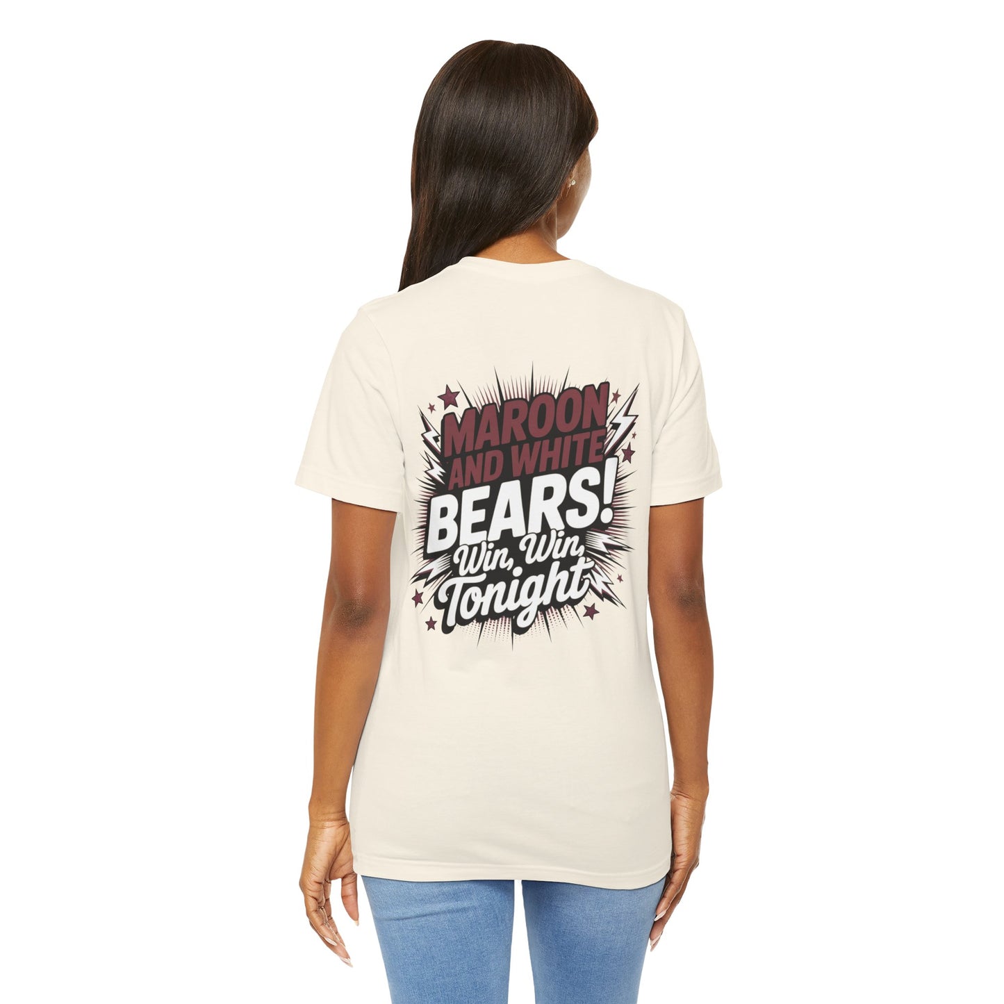 Bastrop Bears Spirit Shirt, BHS Cheer Spirit Wear, Team Spirit Shirt, Game Day Outfit, Cheerleading Apparel, Maroon and White